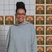 Carreau Mouvement Floraux Abstraits du milieu du siècle