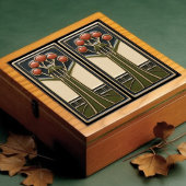 Carreau Mouvement Floraux Abstraits du milieu du siècle