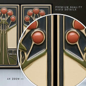 Carreau Mouvement Floraux Abstraits du milieu du siècle