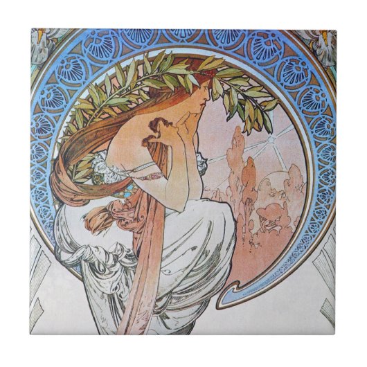 Carreau Mucha Art vintage (Devant)