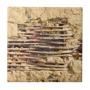 Carreau Mud and wattle wall