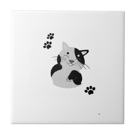 Carreau Mug Chaton Mignon (Devant)