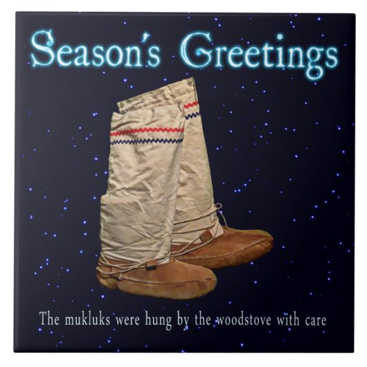 Carreau Mukluks de Noël (Devant)