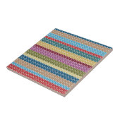 Carreau Multi-Colored Knitted Style Striped (Côté)