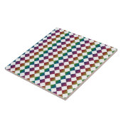 Carreau Multicolore Diamant Harlequin Damier (Côté)