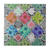 Carreau Multicolore, rustique, patchwork, patchwork (Devant)