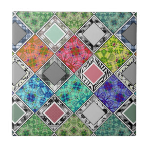 Carreau Multicolore, rustique, patchwork, patchwork
