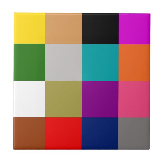 Carreau Multicolored Bold Color Blocks Design (Devant)