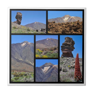 Carreau Multiples photos du Mont Teide à Tenerife