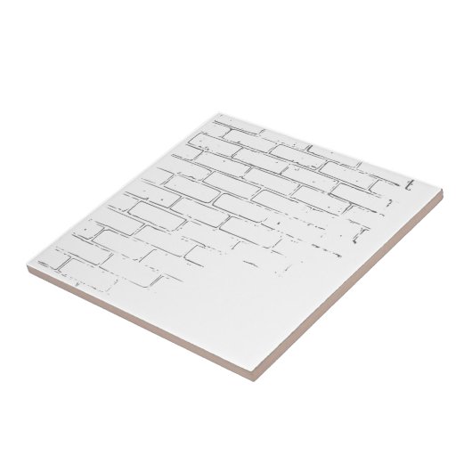 Carreau Mur de briques blanc de do-it-yourself pour écrire (Côté)