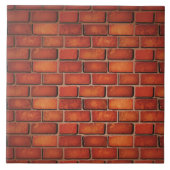 Carreau Mur de briques rouge (Devant)