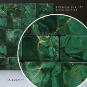 Carreau Mur vert émeraude Décor Mosaïque moderne et chic