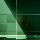 Carreau Mur vert foncé rustique | Carré minimal