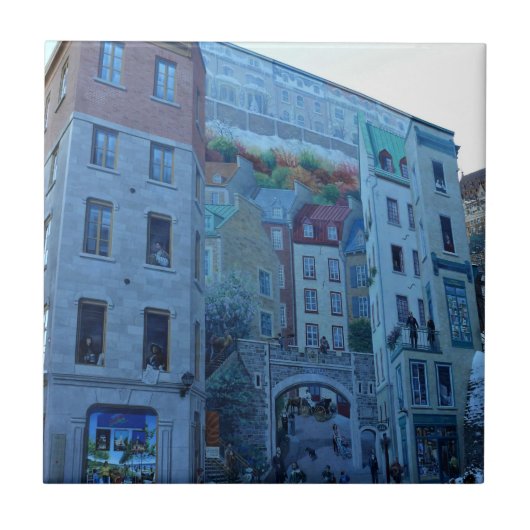 Carreau Mural à Old Québec, Québec, Canada (Devant)