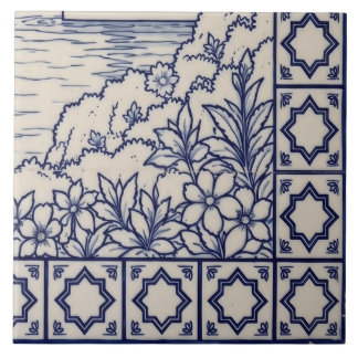 Carreau Murale Azulejo de San Francisco 6 sur 6 en bas à d