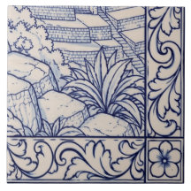 Murale en azulejo Machu Picchu 6 sur 6 en bas à dr