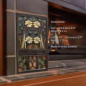 Carreau Murs Art Déco Floral Décor Art Nouveau