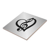 Carreau Music G Heart on Silver (Côté)