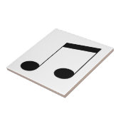 Carreau Music One Black Beam Note, (Côté)