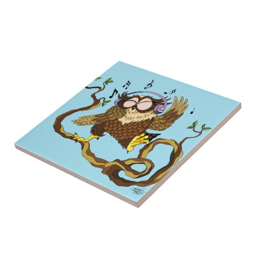 Carreau Music Owl (Côté)