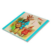 Carreau musiciens de chèvre (Côté)