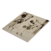 Carreau Musiciens de Nubian (photo de sépia) (Côté)