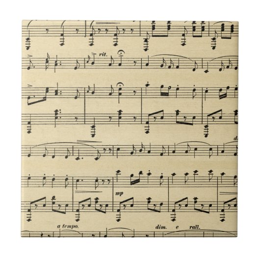 Carreau Musique Antique Sheet (Devant)