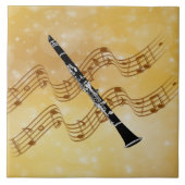 Carreau musique Clarinet, design populaire, (Devant)