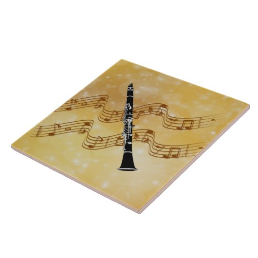 Carreau musique Clarinet, design populaire, (Côté)