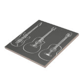 Carreau Musique de groupe trio de guitare (Côté)