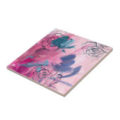 Carreau Musique intérieure - Croquis floral (Côté)