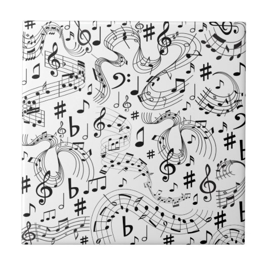 Carreau Musique, notes musicales (Devant)