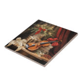 Carreau Musique violon de Noël (Côté)