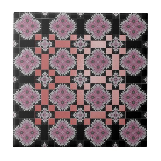 Carreau MVB Chic Gerbera Fleur Rose Slick Carrelage 2 (Devant)
