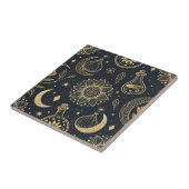 Carreau Mystical Celestial Witchcraft - Gold Botanical (2) (Côté)