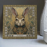 Carreau Mystique Esprit de lapin Adorments tribaux<br><div class="desc">Découvrez une convergence enchanteresse d'éléments culturels et de symbolisme spirituel avec notre "Carrelage en céramique de l'Esprit de lapin mystique". Cette oeuvre d'art unique résume une représentation vivante du lapin en tant qu'animal spirituel - connu pour son incarnation de l'abondance, du confort et de la vulnérabilité. Le lapin, orné d'un...</div>