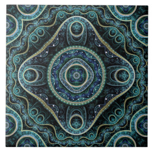 Carreau Mystique Grand Royal Julian Fractal Mandala Art