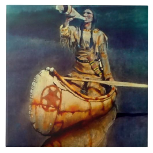 Carreau N C Wyeth Peinture occidentale "L'appel de l'orign (Devant)