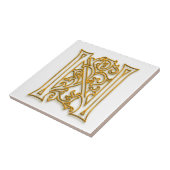 Carreau N Carrelage en céramique Monogram "Irish Gold" (Côté)