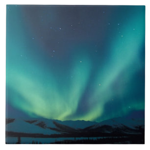 Carreau NA, États-Unis, Alaska, Brooks Range, rideaux vert