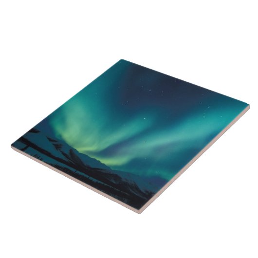 Carreau NA, États-Unis, Alaska, Brooks Range, rideaux vert (Côté)