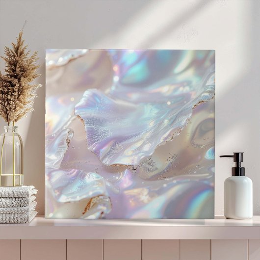 Carreau Nacre iridescent abstrait ID1173a