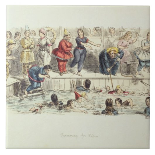 Carreau Nageant pour des dames, 1844 (litho) (Devant)
