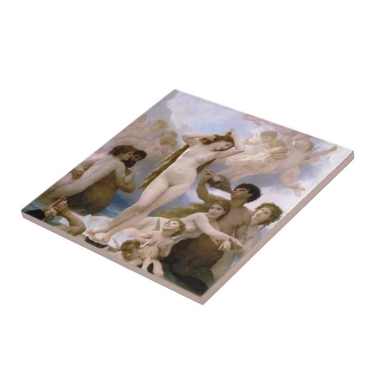 Carreau Naissance de Vénus par William-Adolphe Bouguereau (Côté)