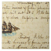 Carreau Nantucket Whaling Ship Log 1841 (Devant)
