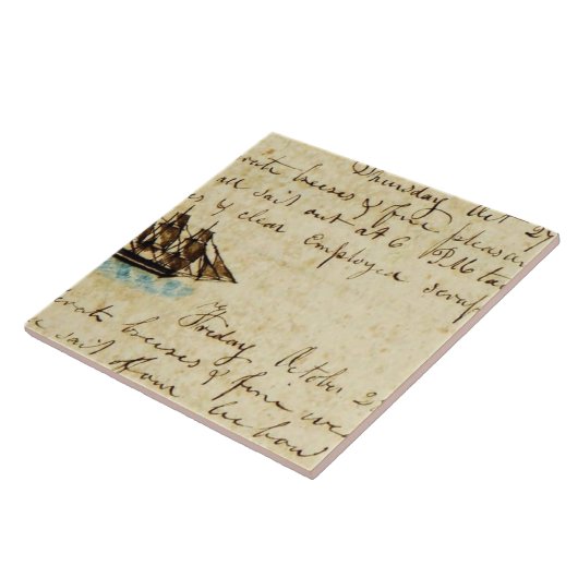 Carreau Nantucket Whaling Ship Log 1841 (Côté)