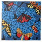 Carreau Nappes phréatiques bleu hydrangée (Devant)