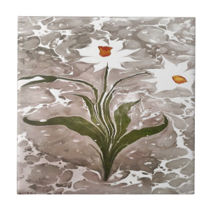Carreau Narcisse Sur Marbre