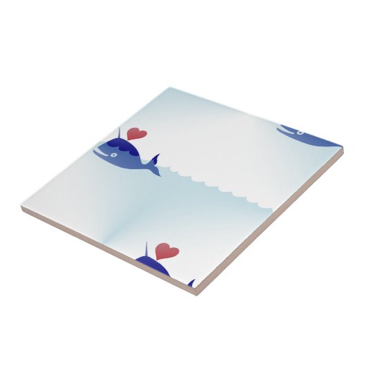 Carreau narval kawaii (Côté)