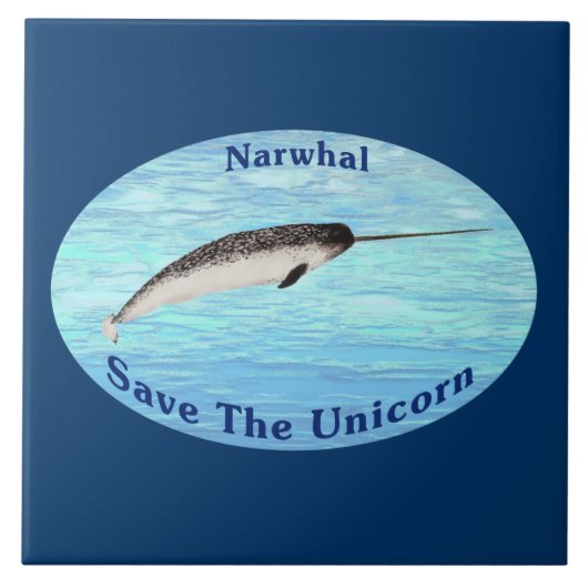 Carreau Narwhal - Sauvez La Licorne (Devant)